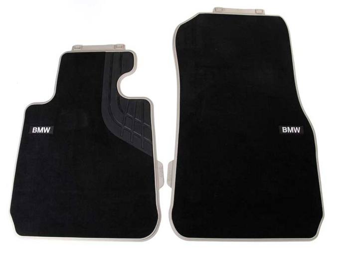 Floor Mat Set - Front (Modern) (Black)